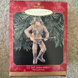 NIB Hallmark Keepsake Ornament GI Joe Action Soldier 35th Anniversary
